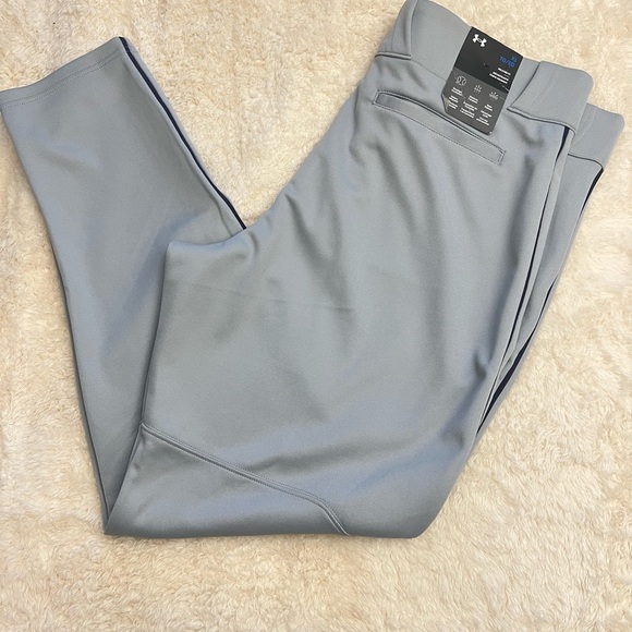 Men’s Under Armour  Loose Gray Baseball Pants Sizw XL new With tags - Picture 1 of 16